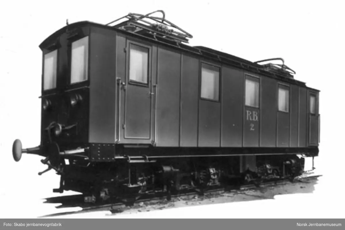 Rjukanbanens elektrisk lokomotiv nr. 2, retusjert
