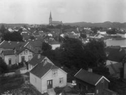 Bebyggelse i Lillesand 1912.