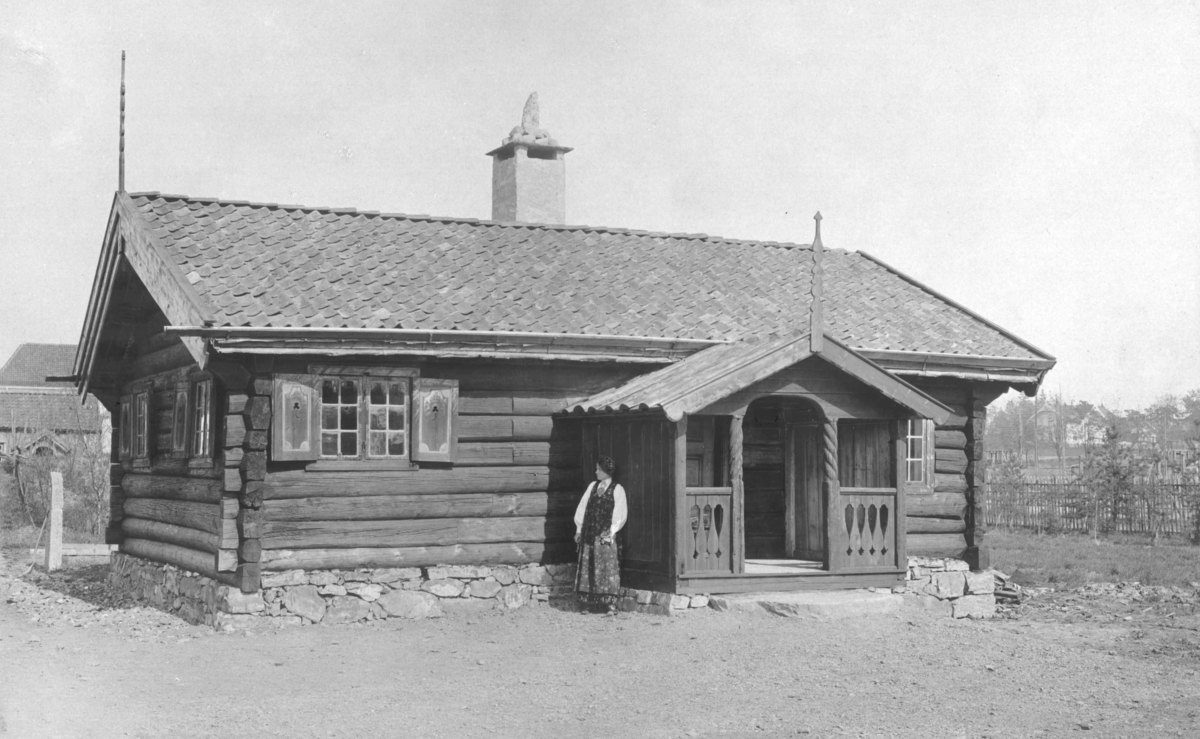 Gulsvikstua fra Flå i Hallingdal. Foto: O. Væring (1916).