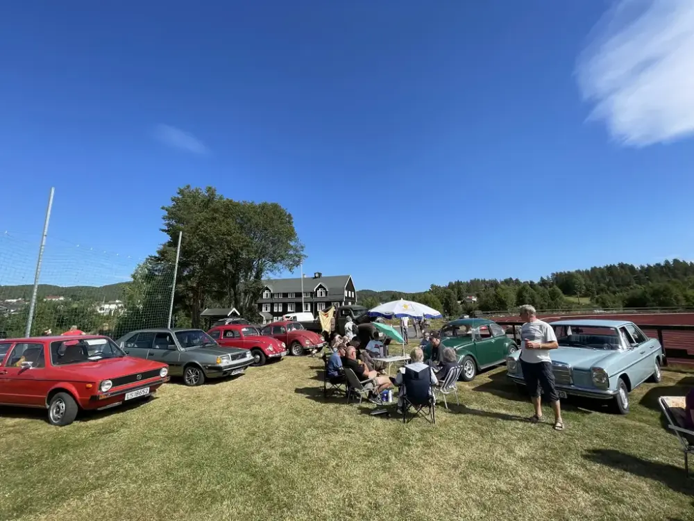 Sigdal og Eggedal veteranbilklubb har stilt opp med mange flotte veteranbiler på Bygedagen på Sigdal Museum