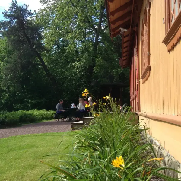 Sæterhytten ved Bygdø Kongsgård en sommerdag